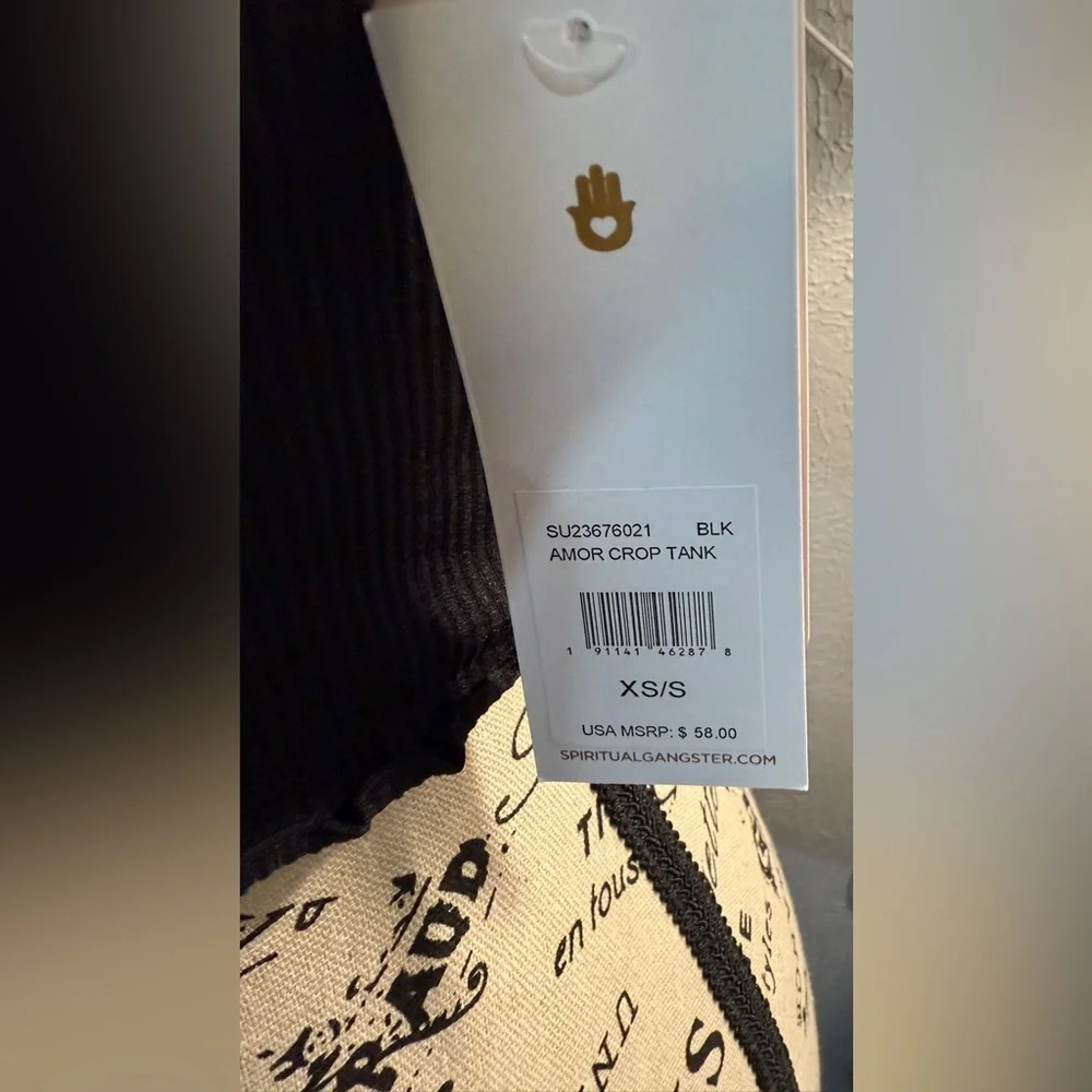 NWT SPIRITUAL GANGSTER Amor Crop Tank - Picture 5 of 12